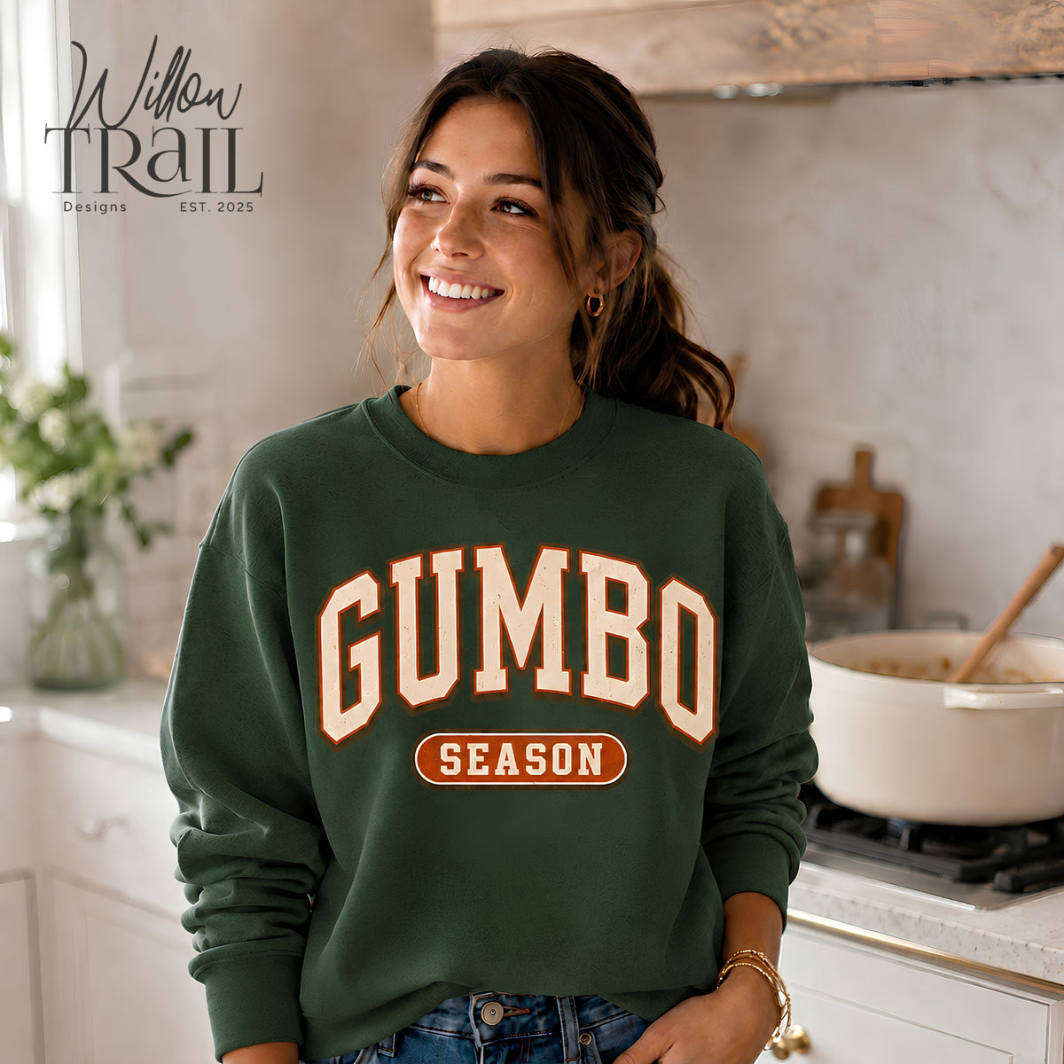Gumbo Season Retro Cajun Sweatshirt