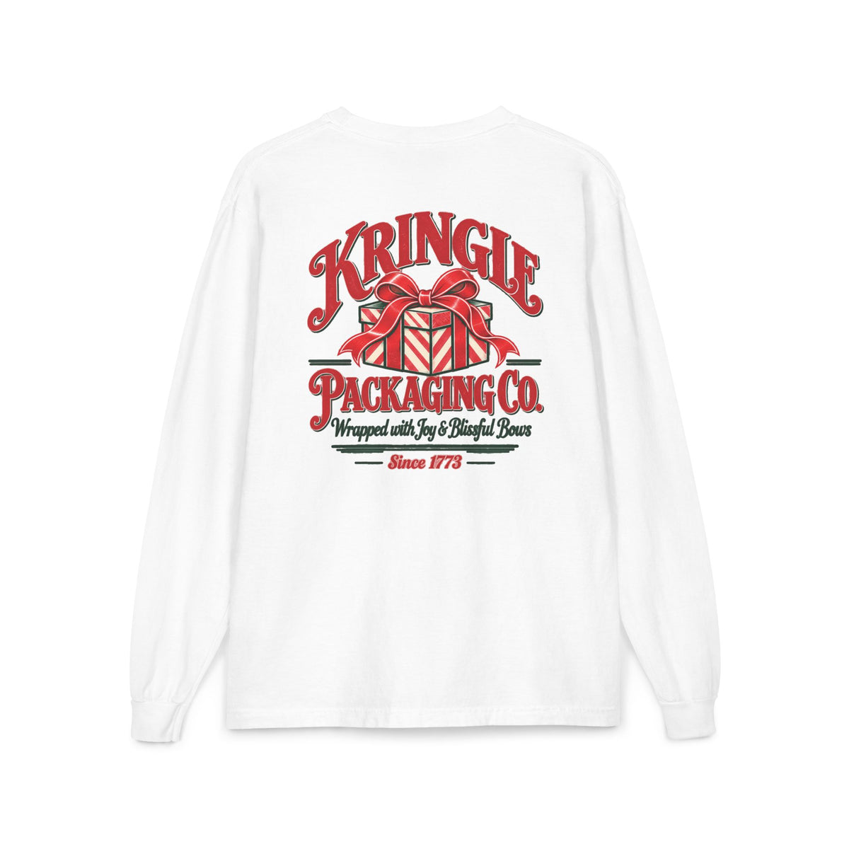 Kringle Packaging Co. Christmas Long Sleeve Pocket Tee