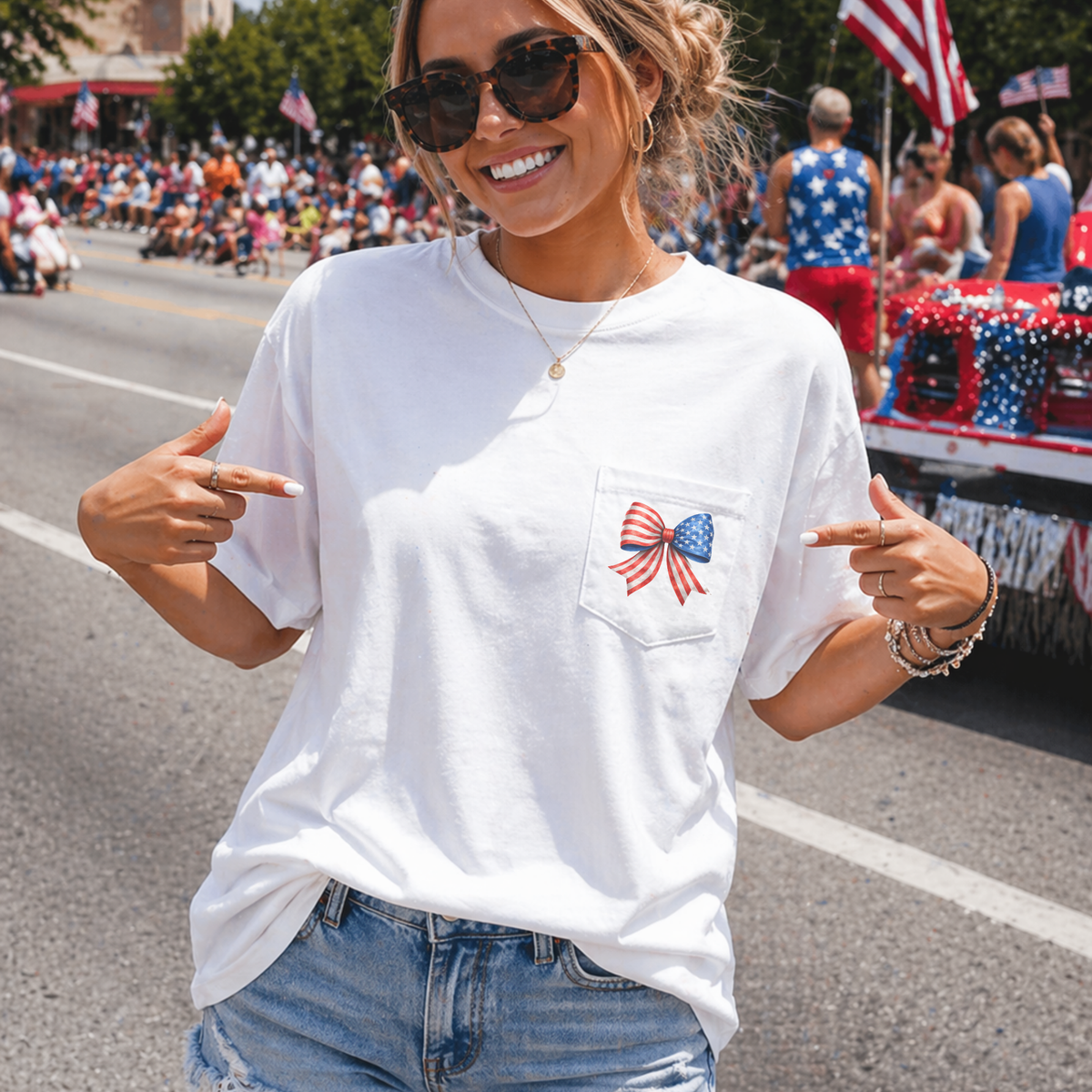 American Sweetheart Coquette Bow Tee