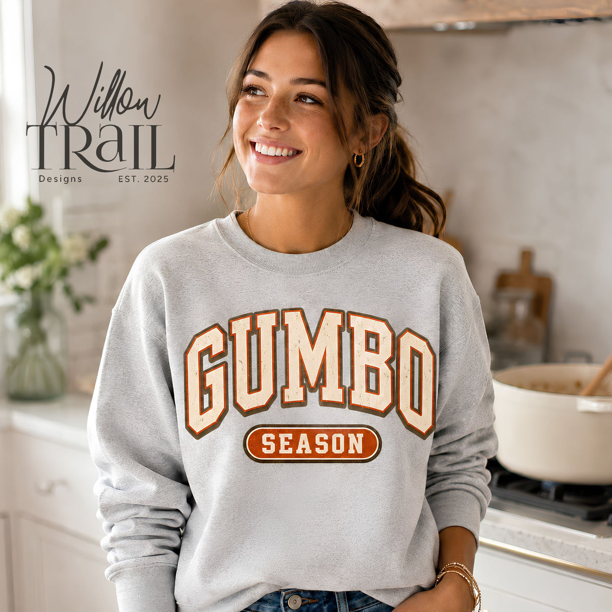 Gumbo Season Retro Cajun Sweatshirt