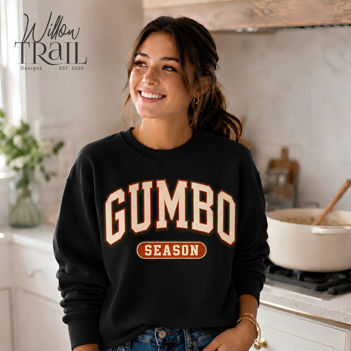 Gumbo Season Retro Cajun Sweatshirt