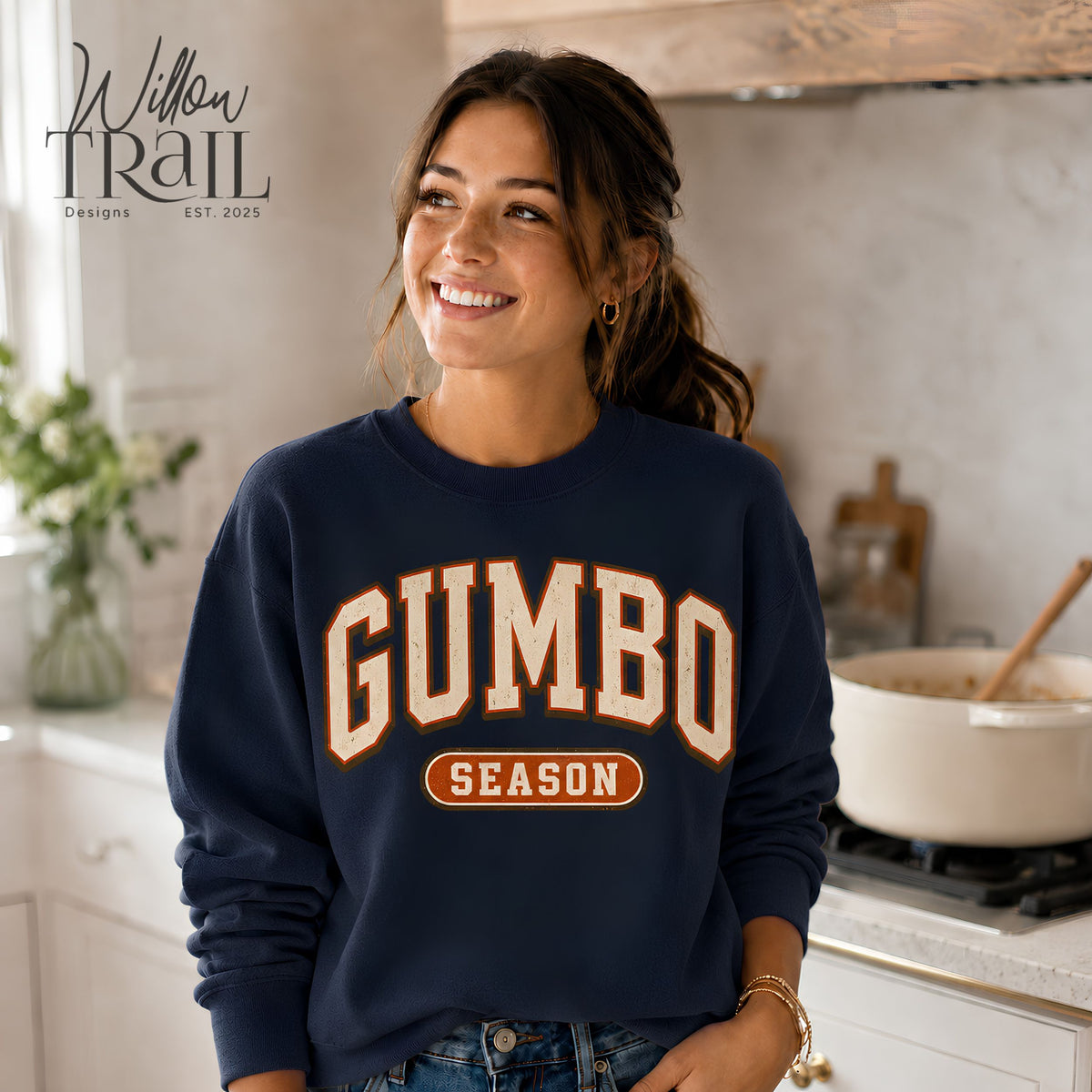 Gumbo Season Retro Cajun Sweatshirt