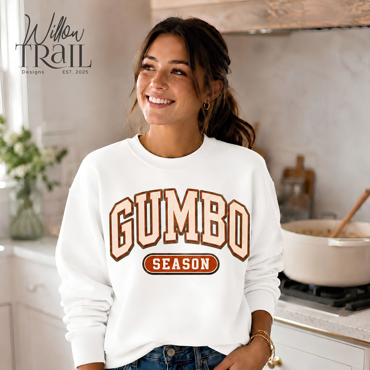 Gumbo Season Retro Cajun Sweatshirt