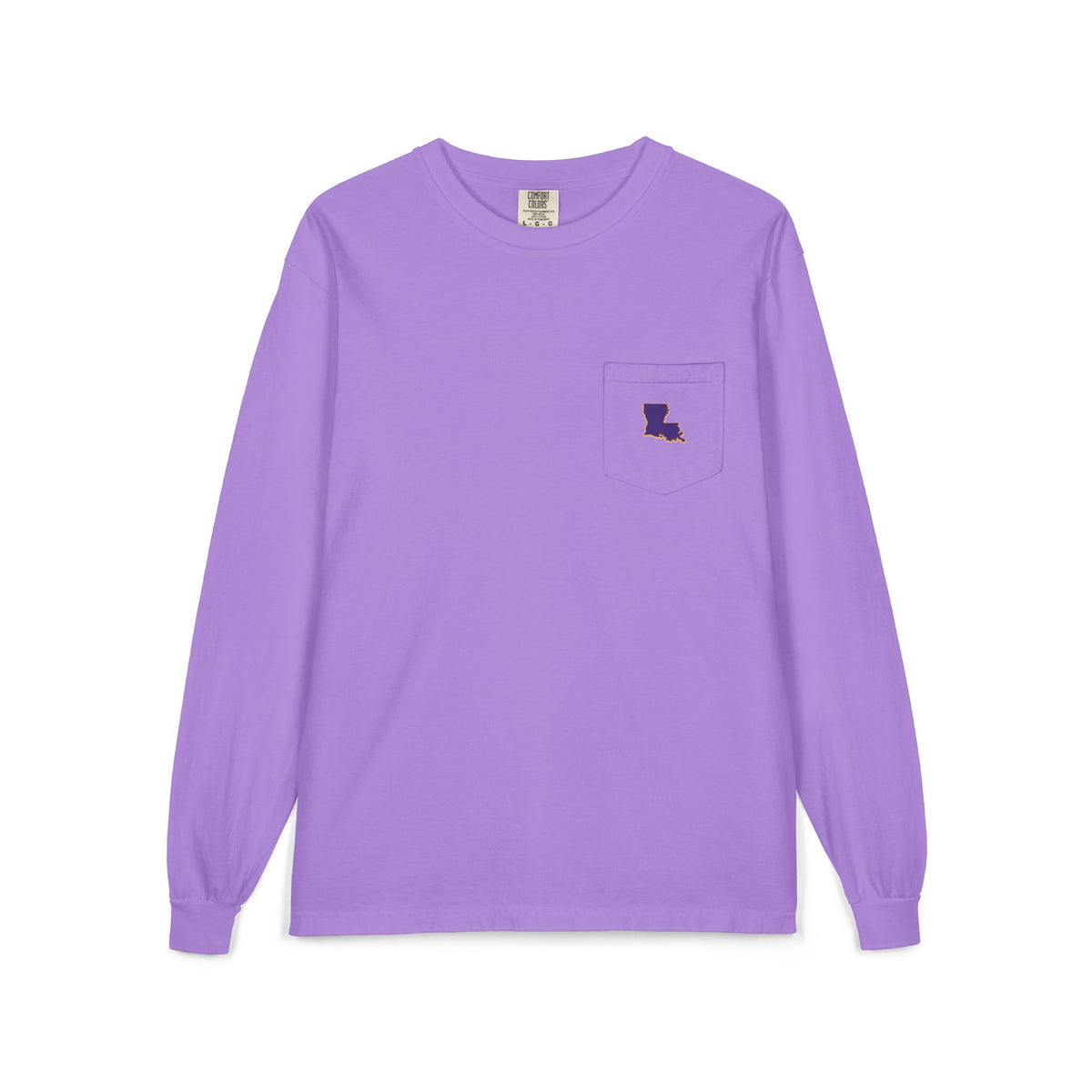 Louisiana Bayou Sunset Long Sleeve Pocket Tee