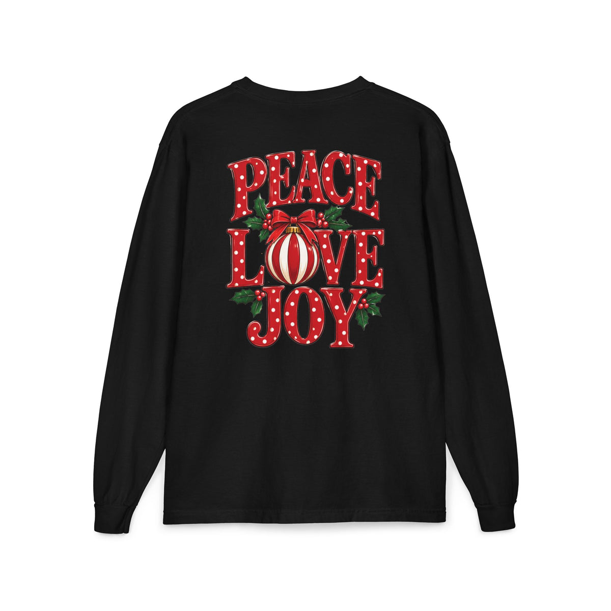 Peace Love Joy Christmas Long Sleeve Tee