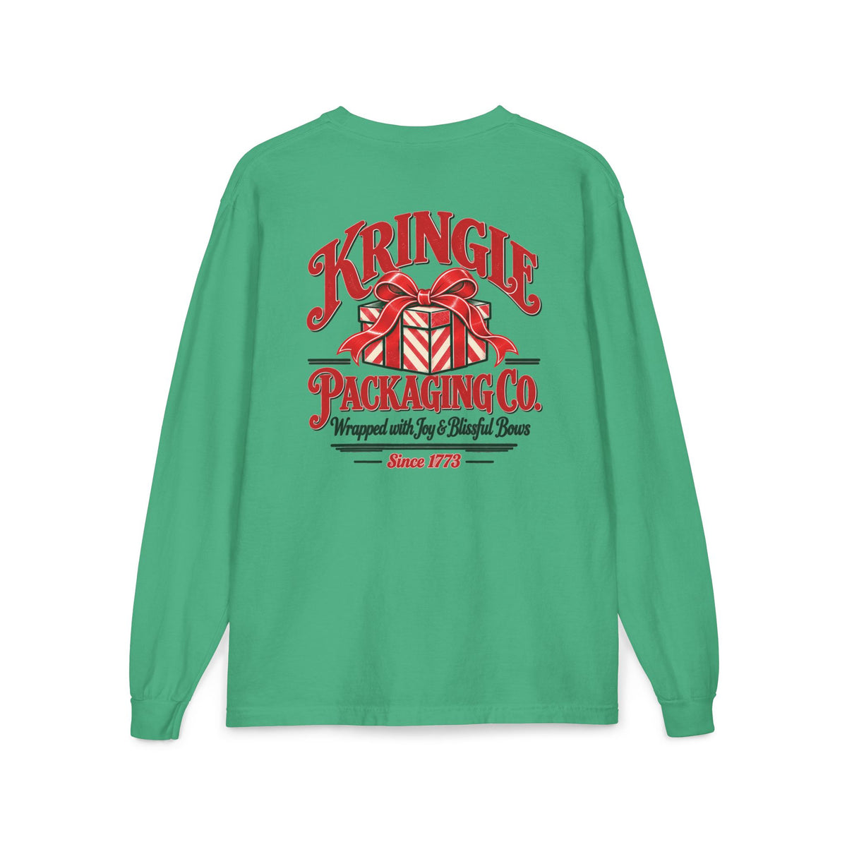 Kringle Packaging Co. Christmas Long Sleeve Pocket Tee